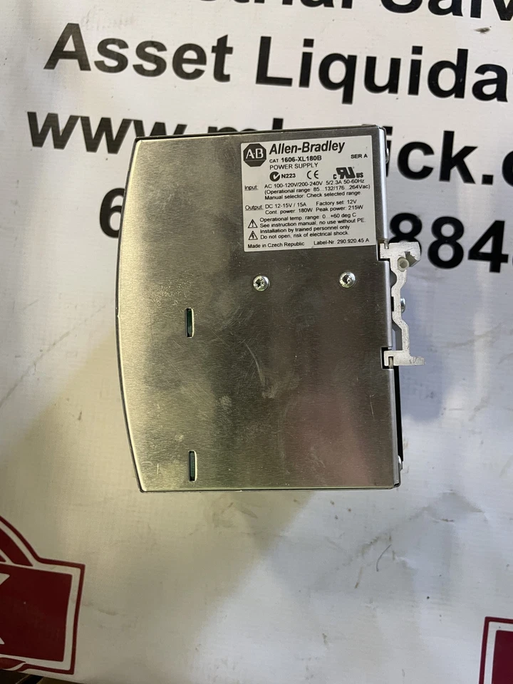 Fuente de alimentación Allen-Bradley 1606-XL180B SER A 12-15VDC 100-120V/200-240V Foto 2 de 4