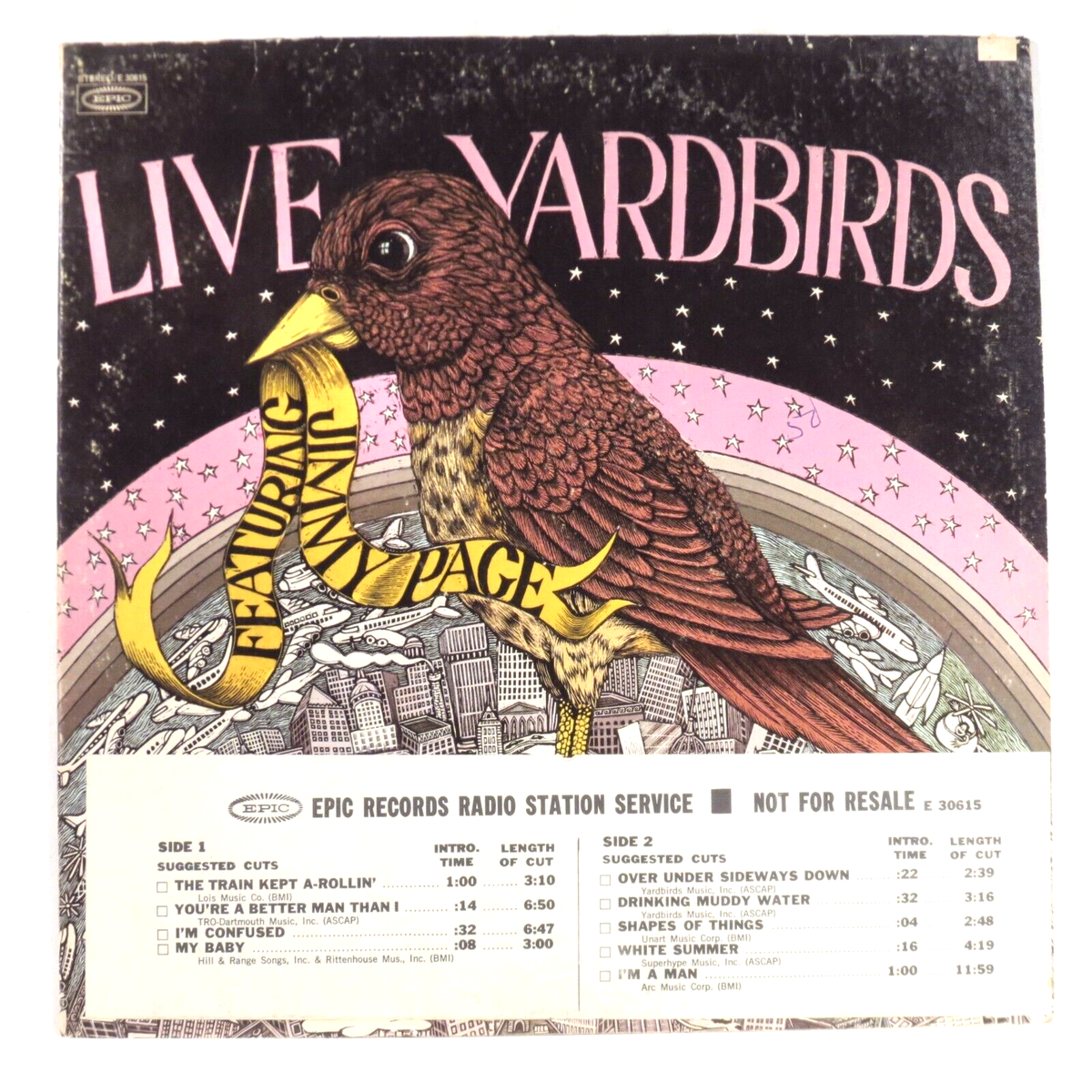 洋楽 LIVE YARDBIRDS Featuring Jimmy Page LP The Yardbirds – Live Yardbirds (Featuring Jimmy Page