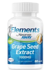 NeuropAWAY Elements Grape Seed Extract 1000mg (60 Capsules) Exp. 12/27