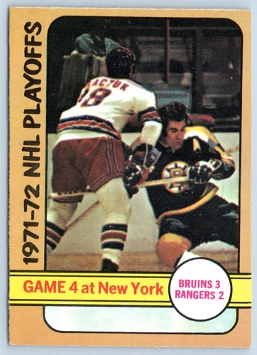 BRUINS VS RANGERS (ED WESTFALL) 1972-73 O-PEE-CHEE 72-73 NO 38 NRMINT+     41371
