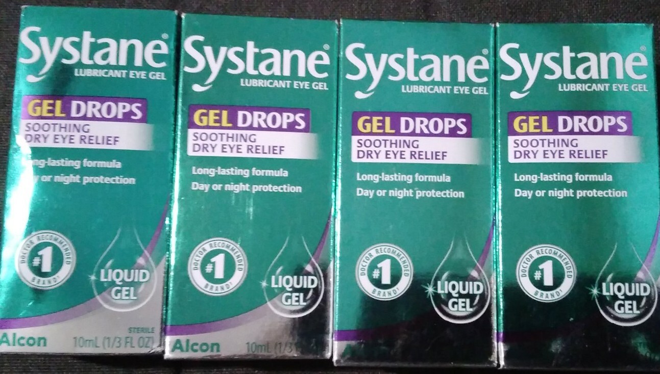 4 BOTTLES Systane Gel Drops 10mL (1/3 fl Oz) EXP 05/24