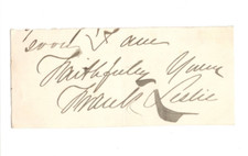 Frank Leslie (1821-1880) Signed Clip /Autographed Publisher Engraver Illustrator