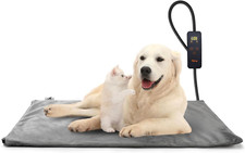 Pet Heating Pad, 6 Adjustable Temperature Dog Cat Heating Pad with Timer, Indoor