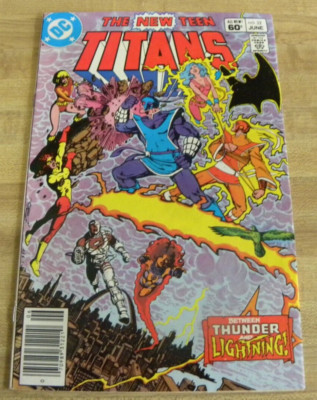 DC The New Teen Titans 32 Comic Book 1st App Thunder & Lightning