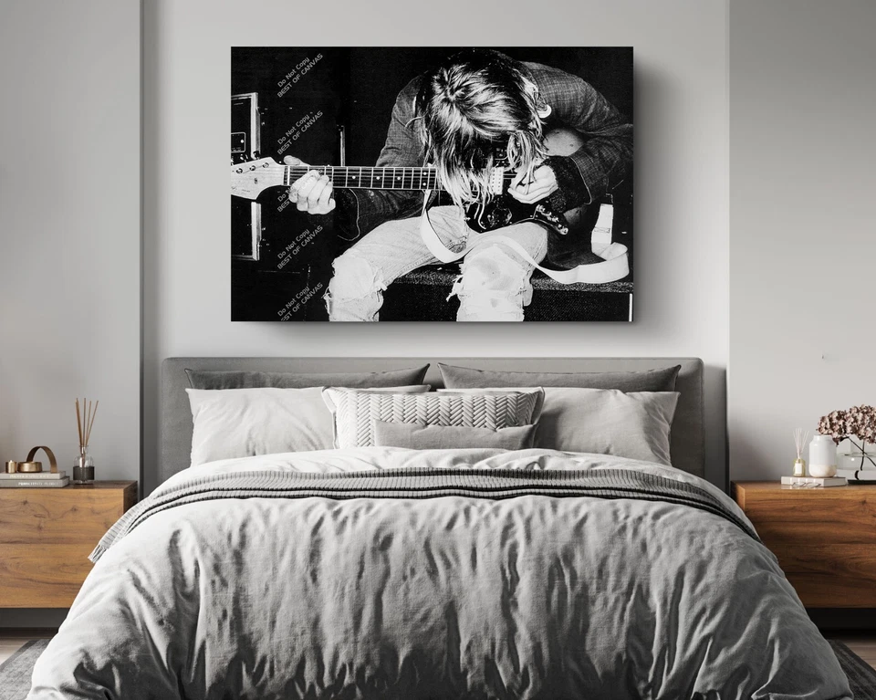 Построить аккорды Курт Кобейн Nirvana крылья ангела музыкальный плакат холст печать искусства - Изображение 2 из 4
