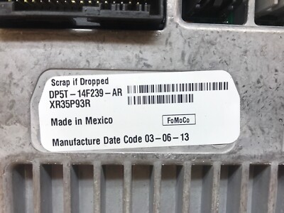 2013-2016 Lincoln MKZ Ford Sync Radio Module DP5T-14F239-AR DA5T