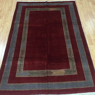 4' x 6' New Fine Indian Tribal Oriental Rug - Hand Made - 100% Wool - Veg Dye