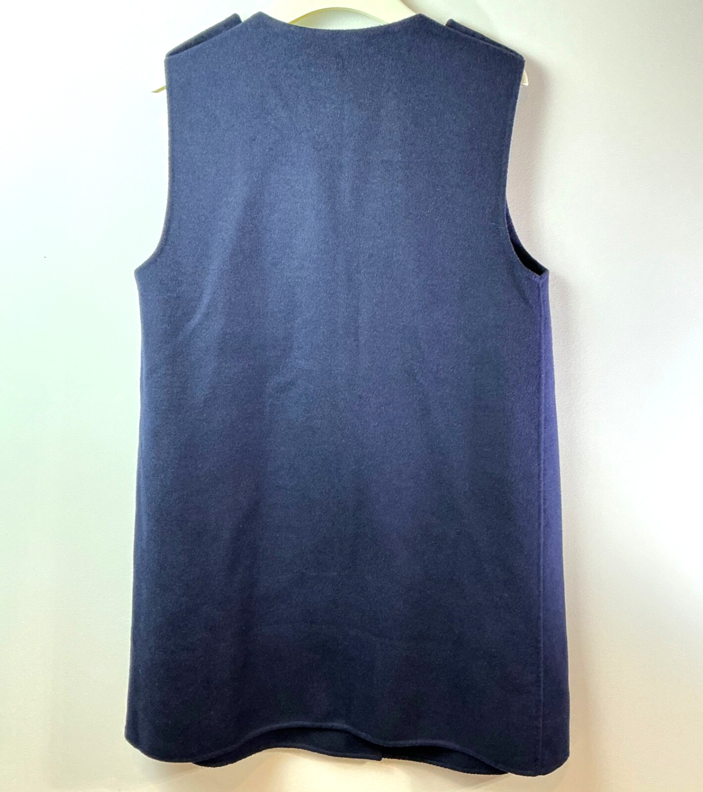 Talbots Small Wool Navy Blue Wrap Open Cardigan V… - image 5