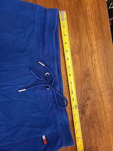 Tommy Hilfiger Sportshorts Schweißauszüge sportliche Fitness Manschetten grafisches Logo Frauen L - Bild 6 von 9
