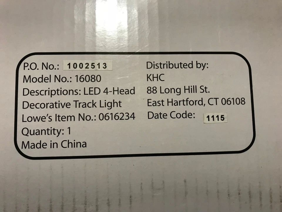 NIB  Kichler 36"W 4-Head LED Bronze-Finish Ceiling TRACK LIGHT - Image 4 of 4