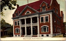 Postcard Elks Temple in South Bend, Indiana