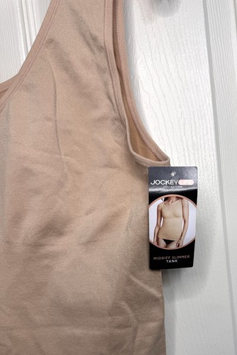 NUEVO CON ETIQUETAS JOCKEY Talla XXL Desnudo Midriff Slimmer Tanque Microfibra Modelador Camisola Camisola Top - Imagen 2 de 5