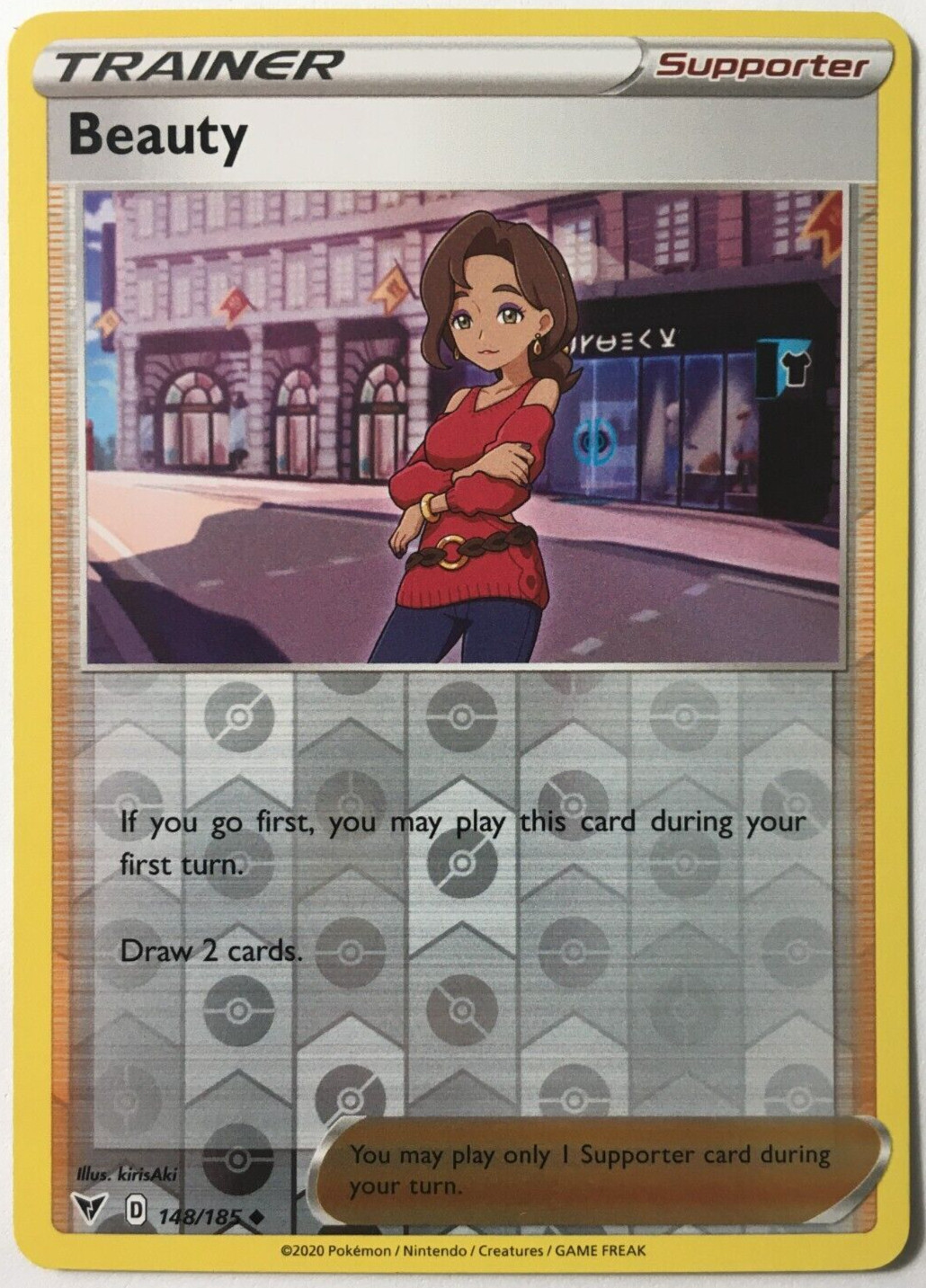 POKEMON BEAUTY 148/185 VIVID VOLTAGE UNCOMMON REVERSE HOLO NEAR MINT