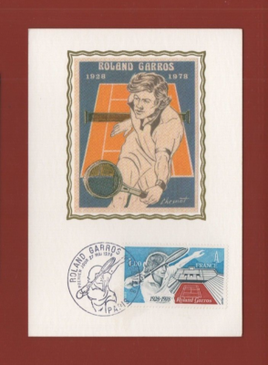 Enveloppe Premier Jour Roland Garros 1928/1978 - Tennis