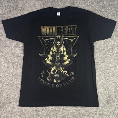Volbeat Temple Of Ekur Shirt Mens Large Black Graphic Tultex 2023 Tour Dates