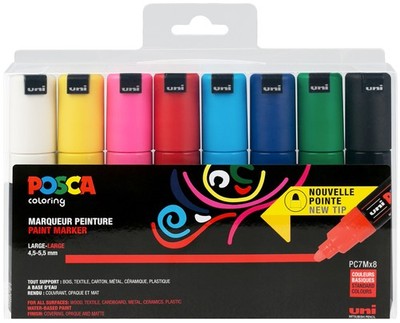 POSCA Pigmentmarker PC-7M 8er Etui