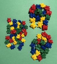 Learning Resources Bear Counters 3 Sizes, 4 Colors, 3 Weights 80 Count