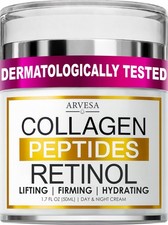 Retinol Cream for Face with 1.7 Fl Oz (Pack of 1), Collagen+Retinol+Peptides