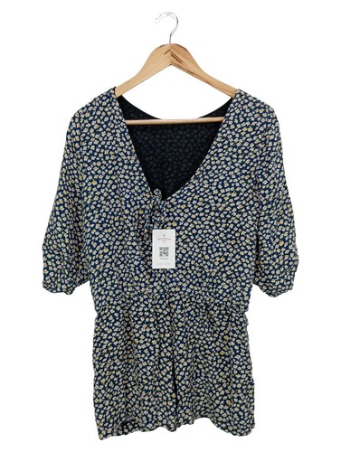 Robe Tom Tailor Femme Bleue à Motifs Floraux – Taille 40, Midi, Casual – Occasion