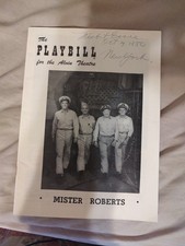 Mister Roberts Playbill 1950 Alvin Theatre Henry Fonda Paul Stewart