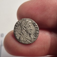 Genuine Arcadius Silver Siliqua, Great Detail 383-408ad Roman Coin