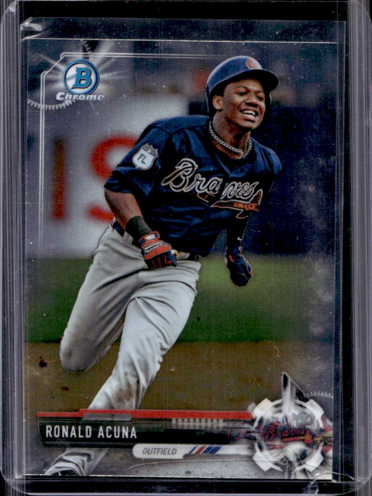 2017 Bowman Draft Ronald Acuna Chrome Prospect #BDC-39 Braves