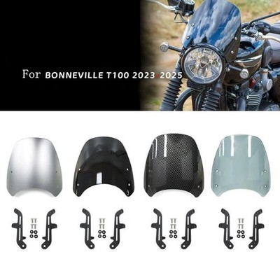 Motorcycle Windshield WindScreen Screen FOR Bonneville T100 T120 2023-2025