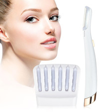 Electric Facial Hair Remover Eyebrow Trimmer LED Light Portable Shaver