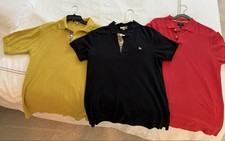 Lot Of 3 Burberry Polos - Size Small Men  s - Authentic