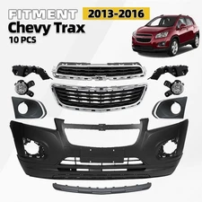 Front Bumper Cover Assembly For 2013-2016 Chevy Trax Grille Kit with Fog Light