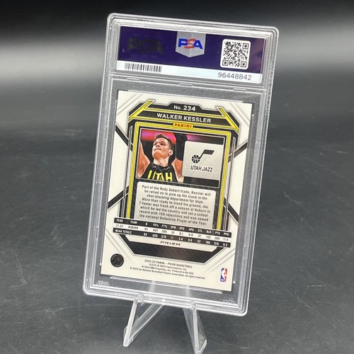 2022-23 Panini Prizm Walker Kessler, (RC) #234, Red Ice Prizm Rookie PSA 9 - Picture 3 of 3