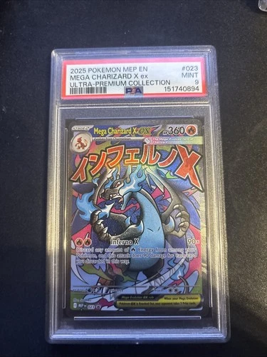 Mega Charizard X ex-Holo Me: Mega Evolution Promo #023 2025 PSA 9