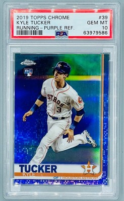 2019 Topps Chrome Running Purple #39 Kyle Tucker /299 PSA 10 57907957