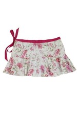 Vintage Von Mozart Y2K 90s Floral Mini Skirt L Pink Coquette Cottagecore USA