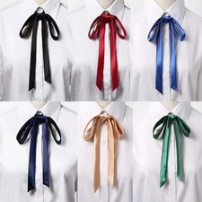 Satin Bow Tie Gambler Western Cowboy Necktie Ribbon for Wedding Men Shirts Suit