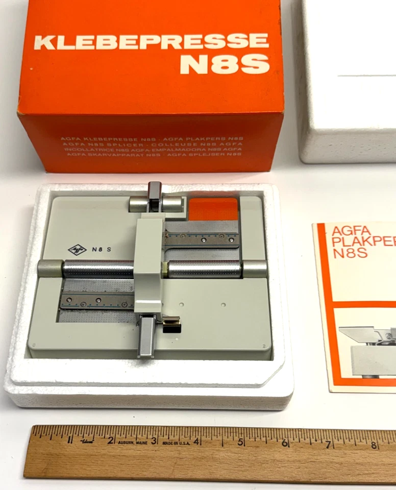 Vintage Agfa N8S Film Splicer - Klebepresse Made in Germany - Image 2 of 4