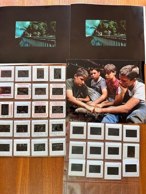 STAND BY ME  PRESS KIT MASTER SET LOT OF 31 SLIDES RIVER PHOENIX ROB REINER