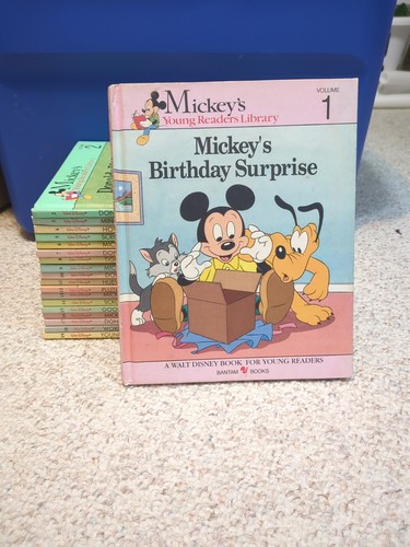 Vintage 1990 Walt Disney Mickey's Young Readers Library Books Complete Set 1-19