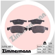 Zimmermann Bremsbelagsatz Bremsklötze vorne 410607115R 410600379R | 912092
