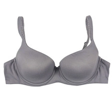 Body by Victoria's Secret Lined Demi Bra Women's Size 40C Gray Soft Comfort EUC