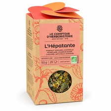 Tisane L'Hépatante Bio – Pissenlit, Artichaut, Chardon-Marie, Romarin & Gentiane