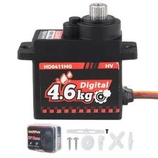 HobbyPark Waterproof 12g Servo Micro Servo Motor Metal Gear Arduino Servo 4.6...