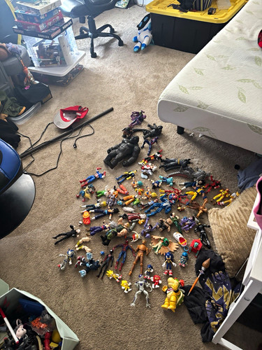 Marvel Mixed Lot Action Figures 10+ Unboxed Spider-Man Iron Man Sonic & More