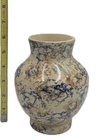 2004 Red Wing ARTIST IN THE PARK Spongeware Vase 6 in. Modern Art Pottery Vase