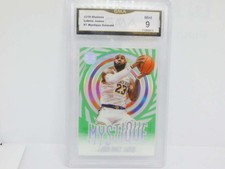 2019-20 Panini Illusions Mystique Emerald #7 LeBron James Lakers GMA 9