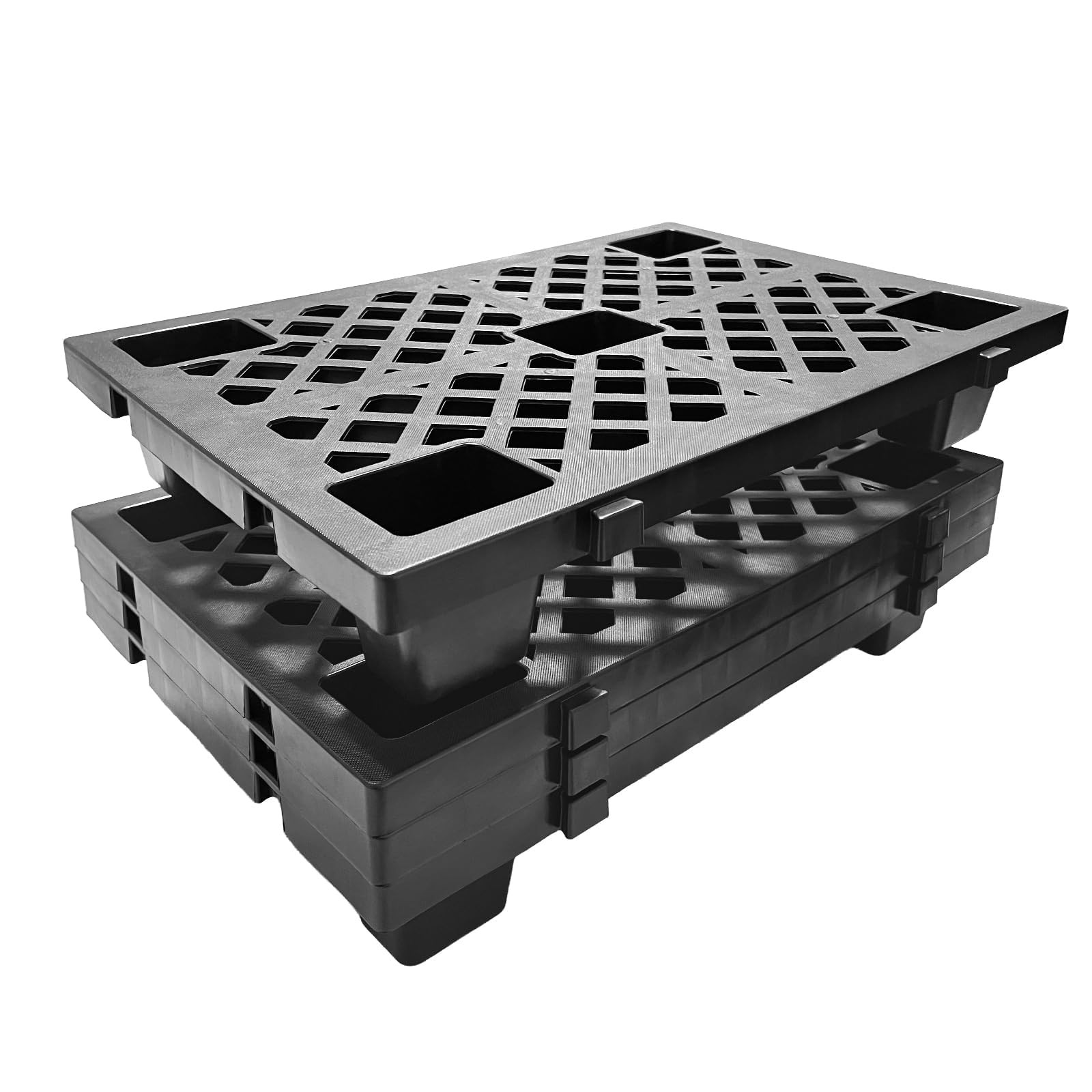 4/6/8 Pack Plastic Pallets ,Heavy Duty Stackable Ventilation Pallet for Storage