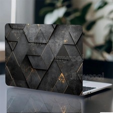 2-Pack Marble Textured Laptop Art Decal Case Non-Reusable Laptop Skin