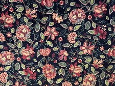 Fine Cotton Corduroy Fabric Multicolor Floral...