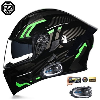 Motorcycle Helmet Camera Bluetooth Intercom Headset Motorbike Motors