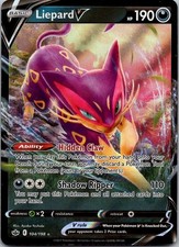 2021 Liepard V 104/198 Holo Ultra Rare Chilling Reign Pokemon